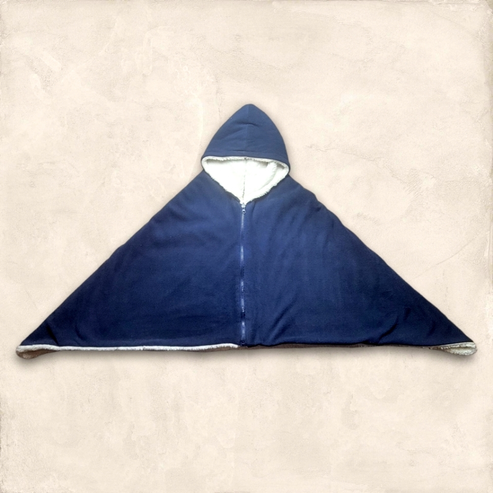 Viking Hood~ Blue Wool Skjoldhamn Hood~ All Weather Hood